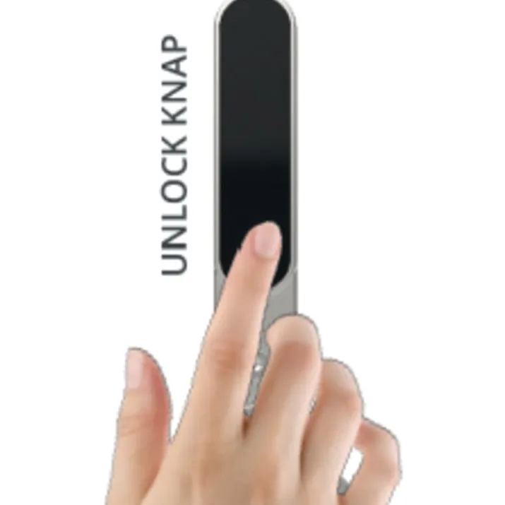 Secuyou Smart Lock Access elektronisk dørlås, indvendig, højre, messing
