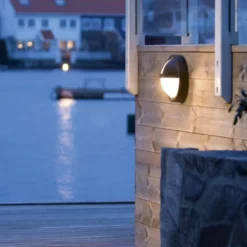 SG Uno udendørs væglampe, 3000K, grå