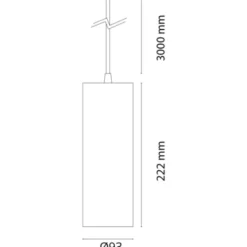 SG Zip 1F pendeladaptor, børstet stål