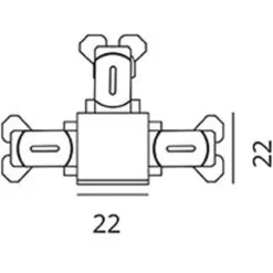 SG Zip 1F T-stykke, hvid