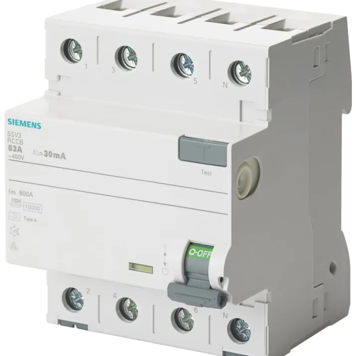 Siemens 5SV HPFI relæ A, 4P, 40A