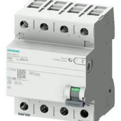 Siemens 5SV PFI relæ B, 4P, 40A