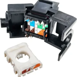 Simply45 RJ45 Keystone konnektor CAT5E, uskærmet , sort