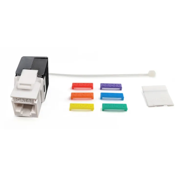 Simply45 RJ45 Keystone konnektor, CAT6A/6, uskærmet, hvid