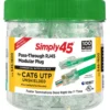 Simply45 RJ45 netværksstik, CAT6, uskærmet, 100 STK