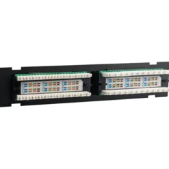 Simply45 RJ45 Patchpanel 12 port loaded, CAT6, til væg