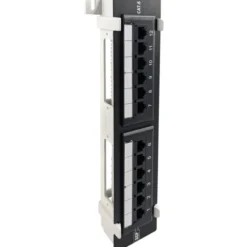 Simply45 RJ45 Patchpanel 12 port loaded, CAT6, til væg