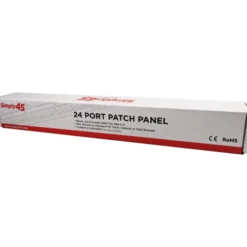 Simply45 RJ45 Patchpanel Rack 24 Port, unloaded, uskærmet