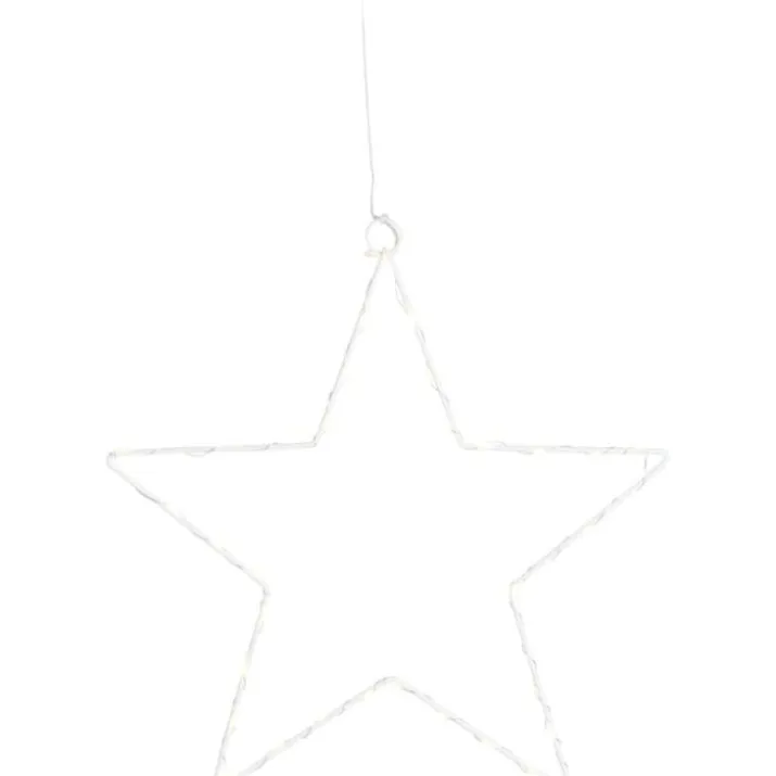 Sirius Liva stjerne med lys, 40 lys, hvid