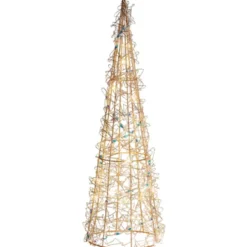 Sirius metal juletræ med lys, 40 cm
