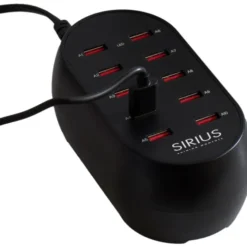 Sirius oplader med 10 USB-A porte