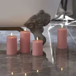 Sirius Sille LED bloklys, batteri, lyserød
