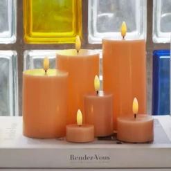 Sirius Sille LED bloklys, batteri, orange