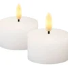Sirius Sille LED fyrfadslys, batteri, hvid
