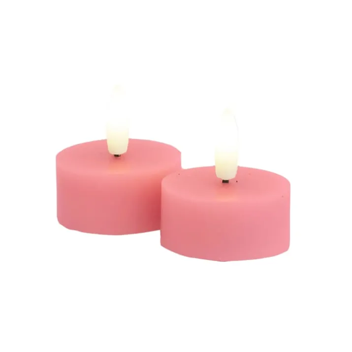 Sirius Sille LED fyrfadslys, batteri, rosa