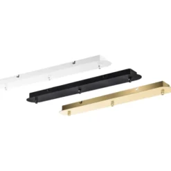 SLV Fitu loftroset til 3 lamper, sort