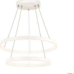 SLV One Double pendel, hvid, Ø60 cm