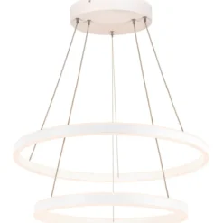 SLV One Double pendel, hvid, Ø60 cm