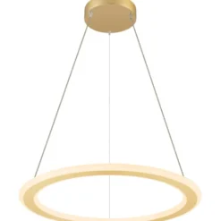 SLV One Flat pendel, sort/messing