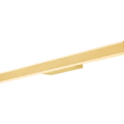 SLV One Linear væglampe, messing, 70 cm