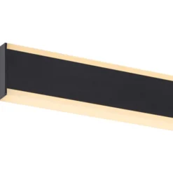 SLV One Linear væglampe, sort, 50 cm