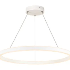 SLV One pendel, Ø80 cm, hvid