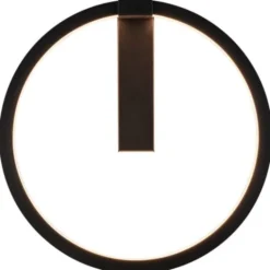 SLV One væglampe, sort, Ø40 cm