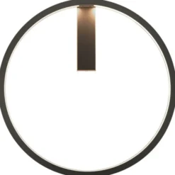 SLV One væglampe, sort, Ø60 cm