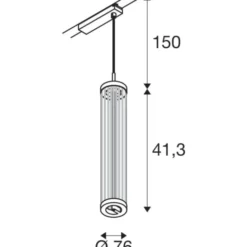 SLV Quimera 1F skinnependel, kobber