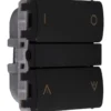 Smartkontakten Zigbee batteritryk til LK Fuga, op/ned, grå