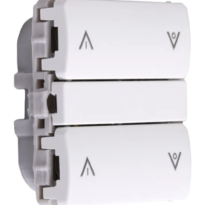 Smartkontakten Zigbee batteritryk til LK Fuga, op/ned, hvid