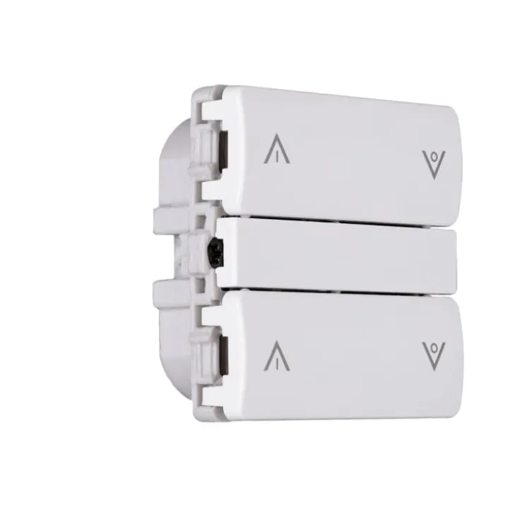 Smartkontakten Zigbee batteritryk til LK Fuga, op/ned, hvid