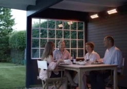 Solamagic S1 Premium terrassevarmer 1400W, lysegrå