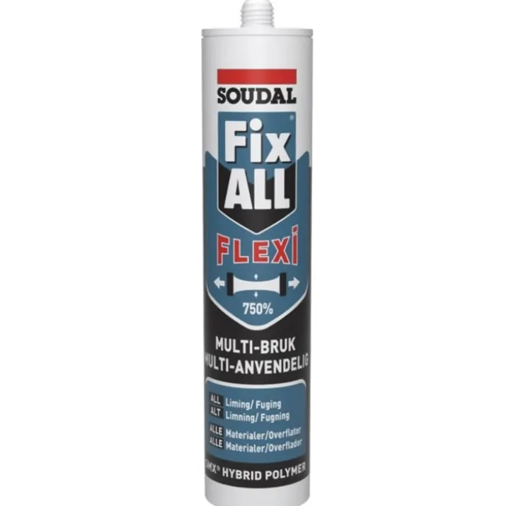Soudal Fix All fleksibel lim/fugemasse 290 ml, grå