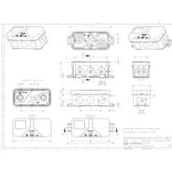 Spelsberg 2K Mini membrandåse, 89x43x38 mm, hvid