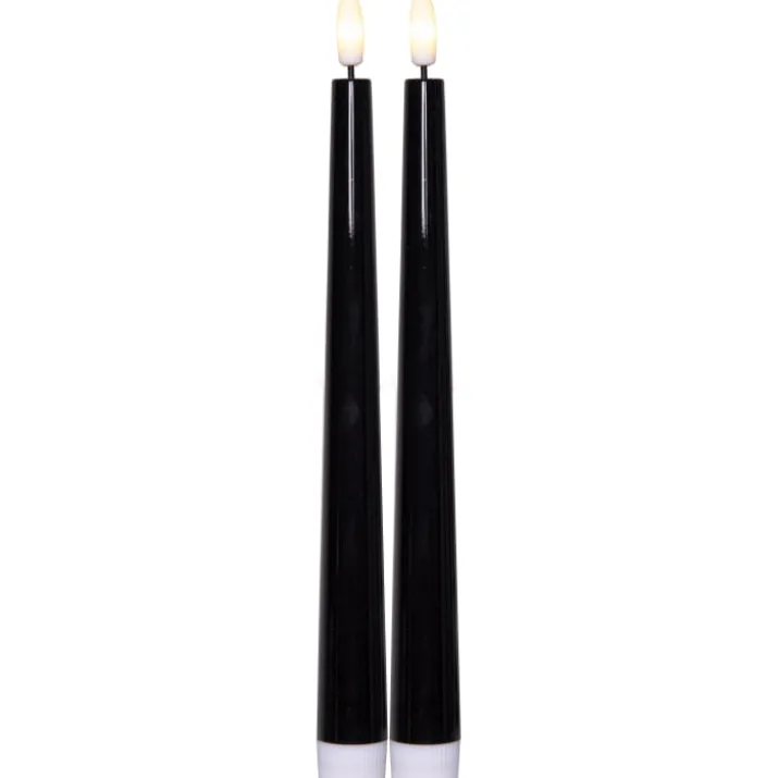 Star Trading Candy LED kronelys, batteri, 26 cm, 2-pak