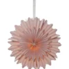 Star Trading Crystal julestjerne med lys, 50 cm, lyserød
