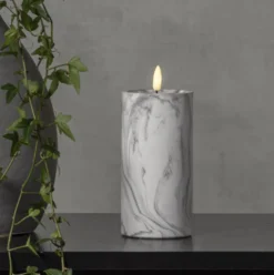 Star Trading Flamme Marble LED bloklys, batteri