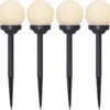 Star Trading Globus solcelle bedlamper, 4-pak
