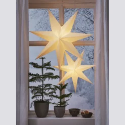Star Trading Mika papirstjerne, 87 cm, hvid