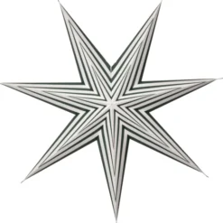 Star Trading Stripe papirstjerne, grøn, 60 cm