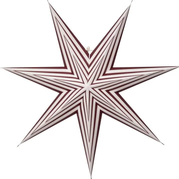Star Trading Stripe papirstjerne, rød, 60 cm