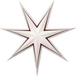 Star Trading Stripe papirstjerne, rød, 80 cm
