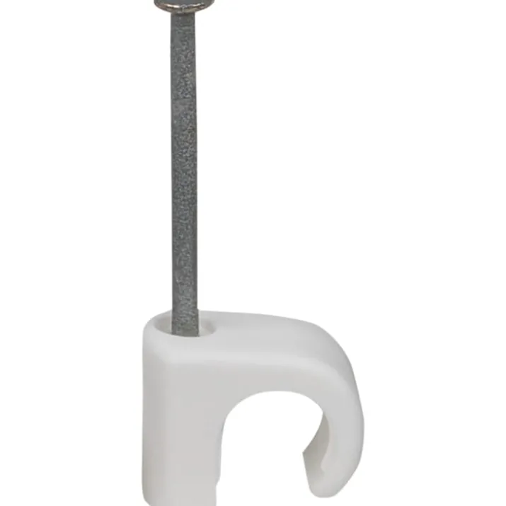 100 stk Tillex kabelclips 5-7/20 mm, hvid
