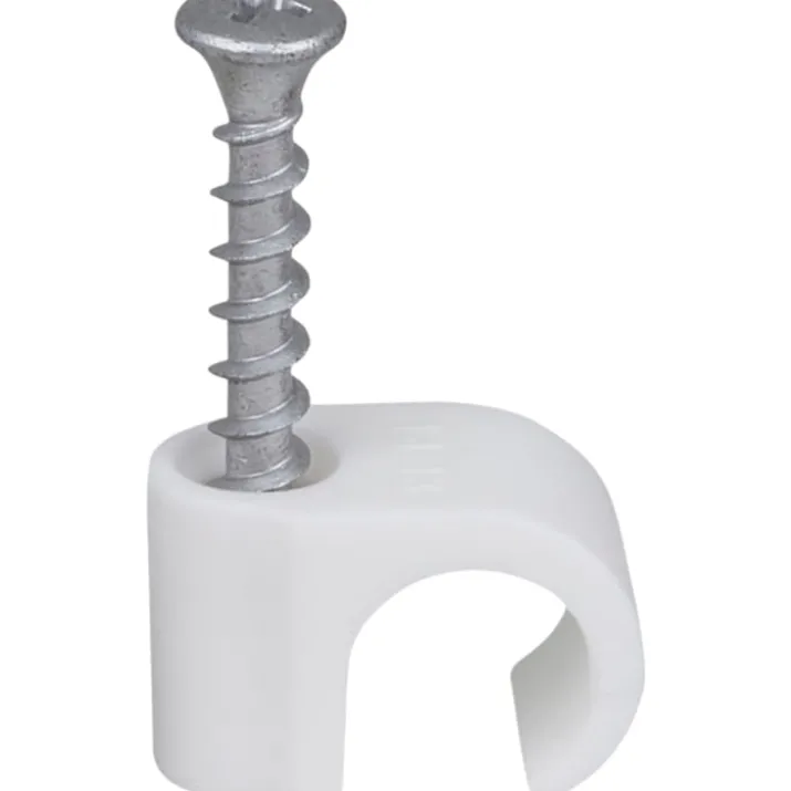 100 stk Tillex skrueclips rund, PH2, 14-18/40 mm, hvid