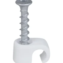 100 stk Tillex skrueclips rund, TX20, 8-12/33 mm, hvid