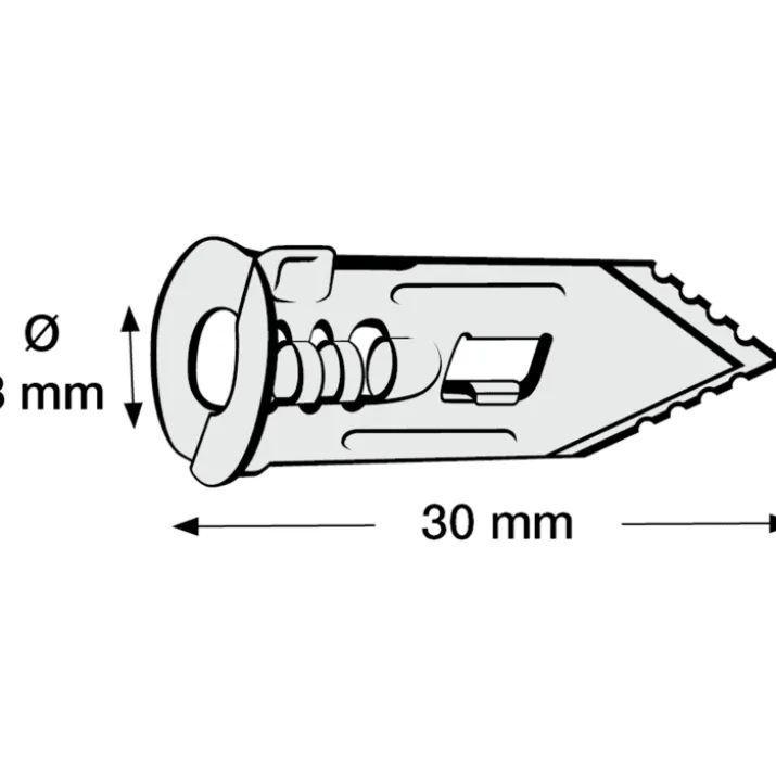 50 stk Tillex Speedx plugs til gips, 9-13 mm