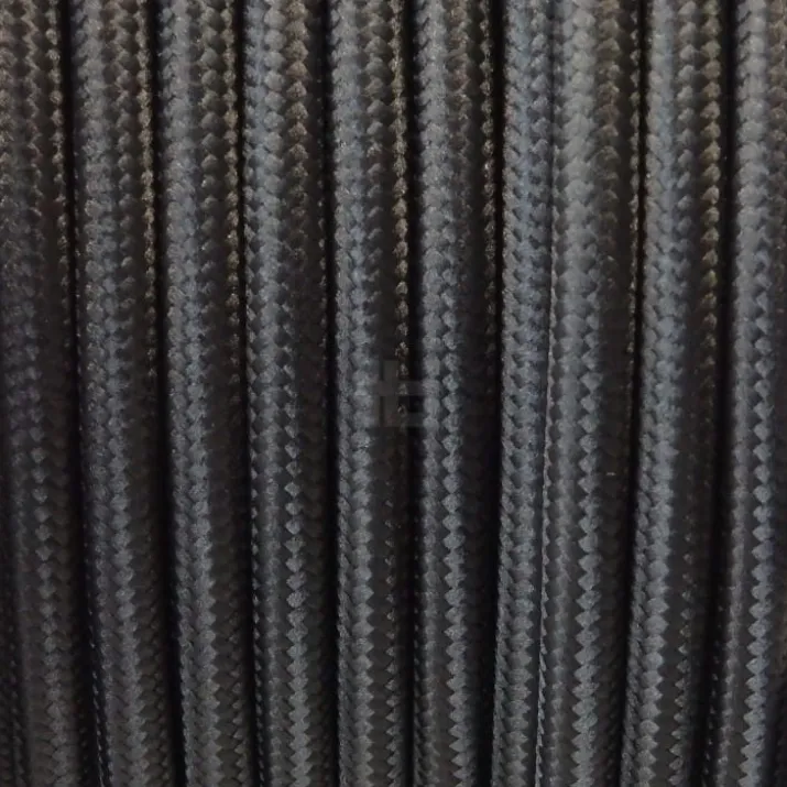 TBI stofledning, 2x0,75 mm², sort, metervare