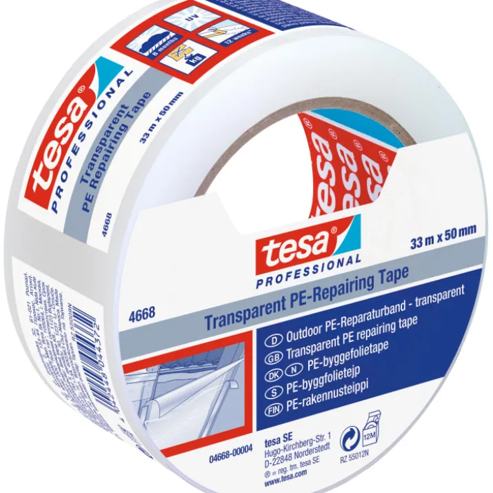 Tesa 4688 gaffatape, klar, 55 mm, 33 meter