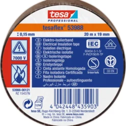 Tesa isoleringstape, brun, 19 mm, 20 meter
